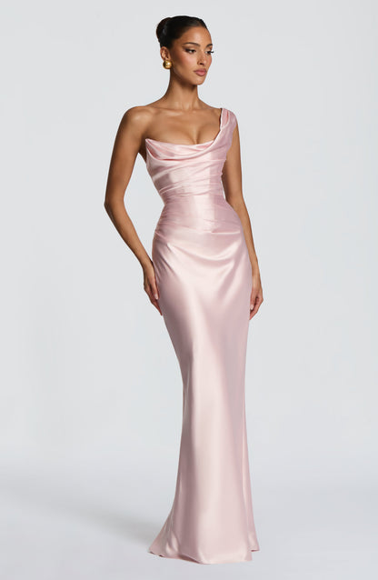 Thalassa Maxi Elbise - Pudra