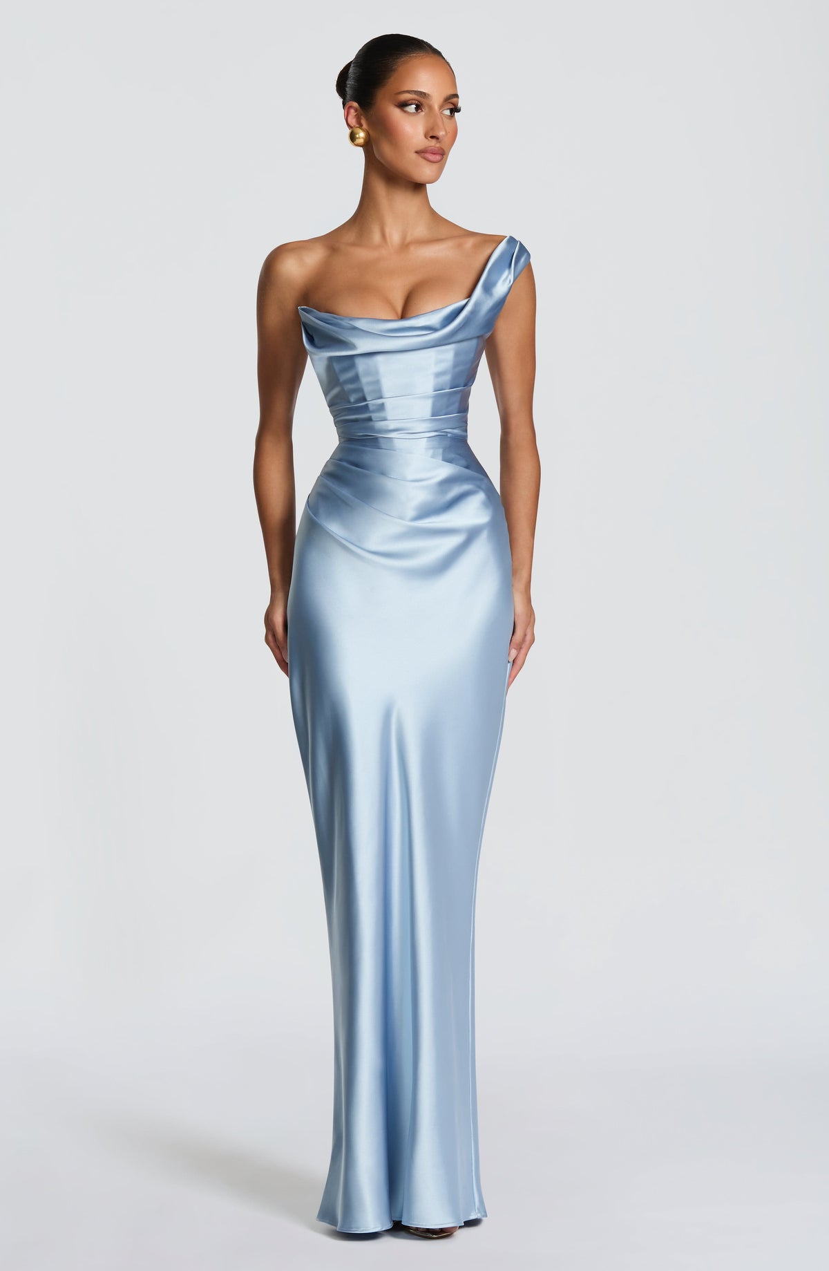 Thalassa Maxi Elbise - Buz Mavisi