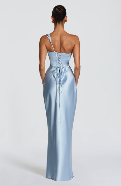 Thalassa Maxi Elbise - Buz Mavisi