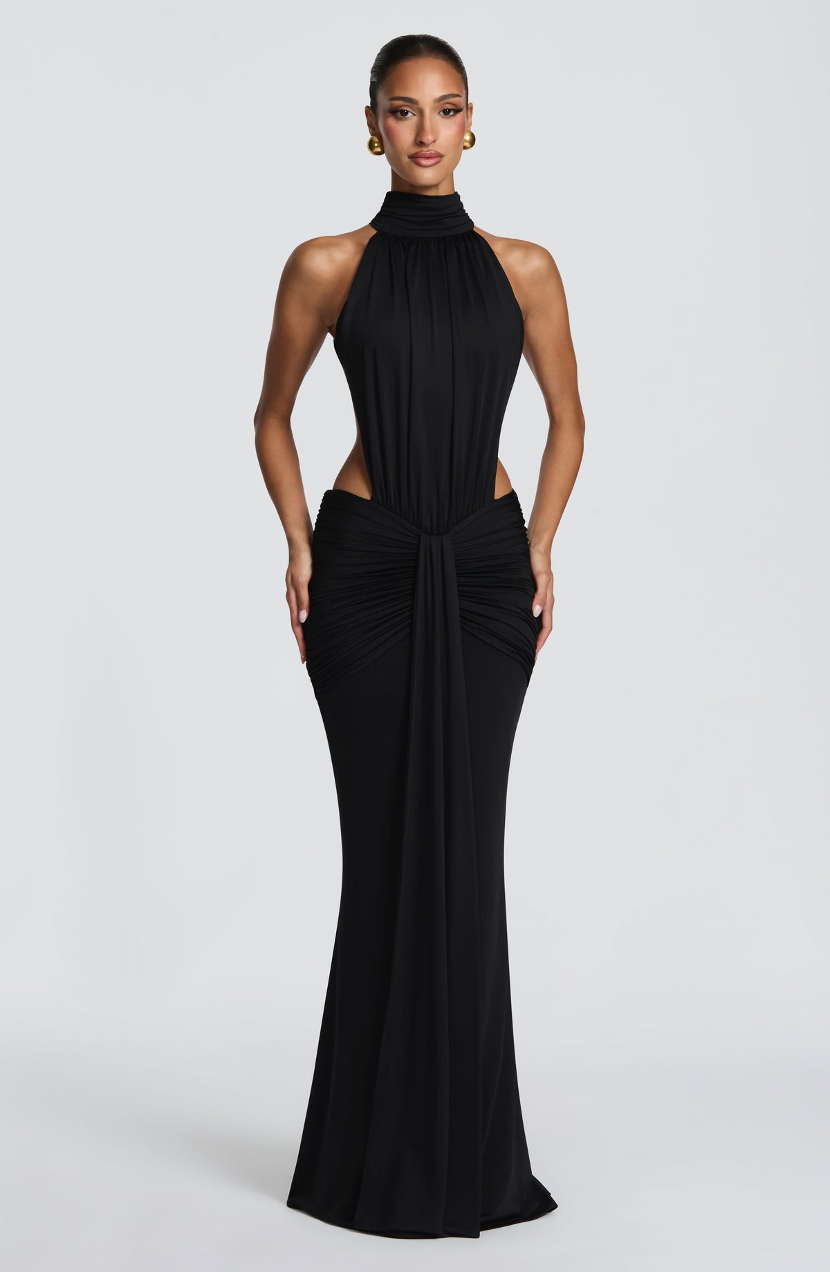 Thekla Maxi Elbise - Siyah