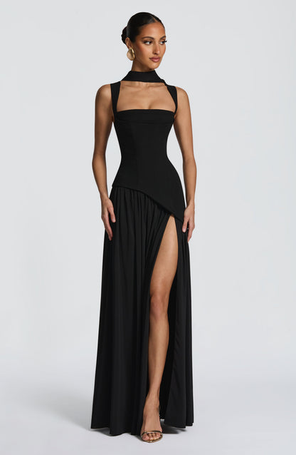 Tullulah Maxi Elbise - Siyah