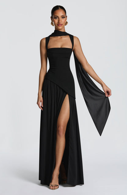 Tullulah Maxi Elbise - Siyah