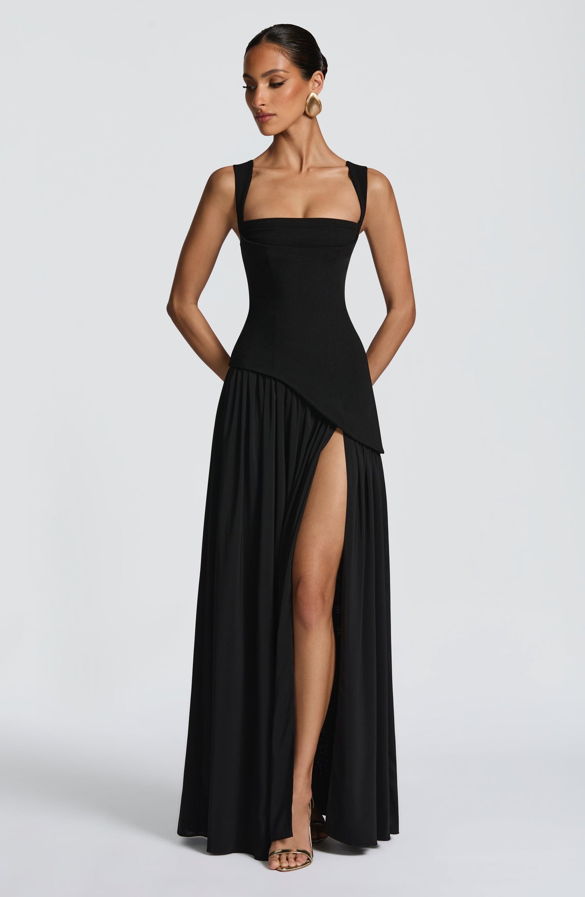 Tullulah Maxi Elbise - Siyah
