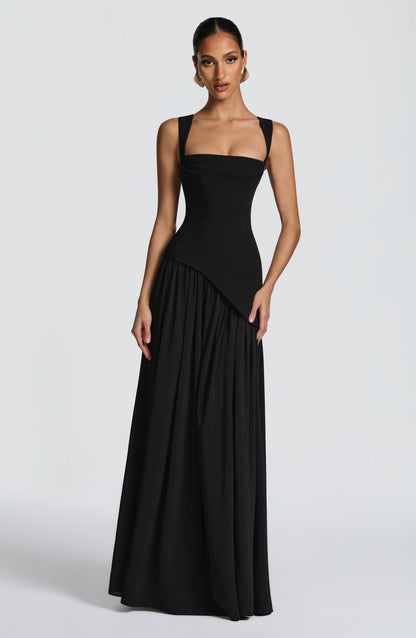 Tullulah Maxi Elbise - Siyah