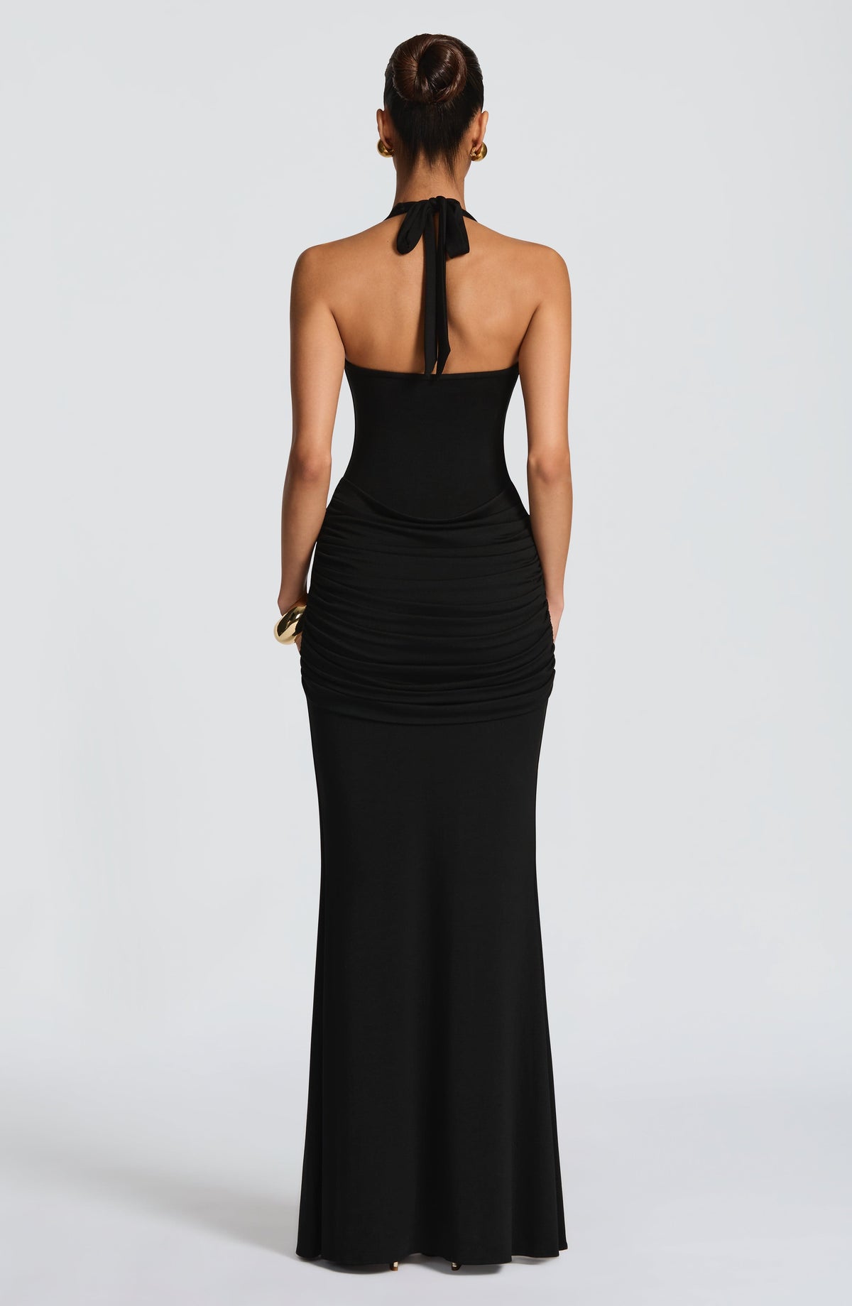 Veneda Maxi Elbise - Siyah
