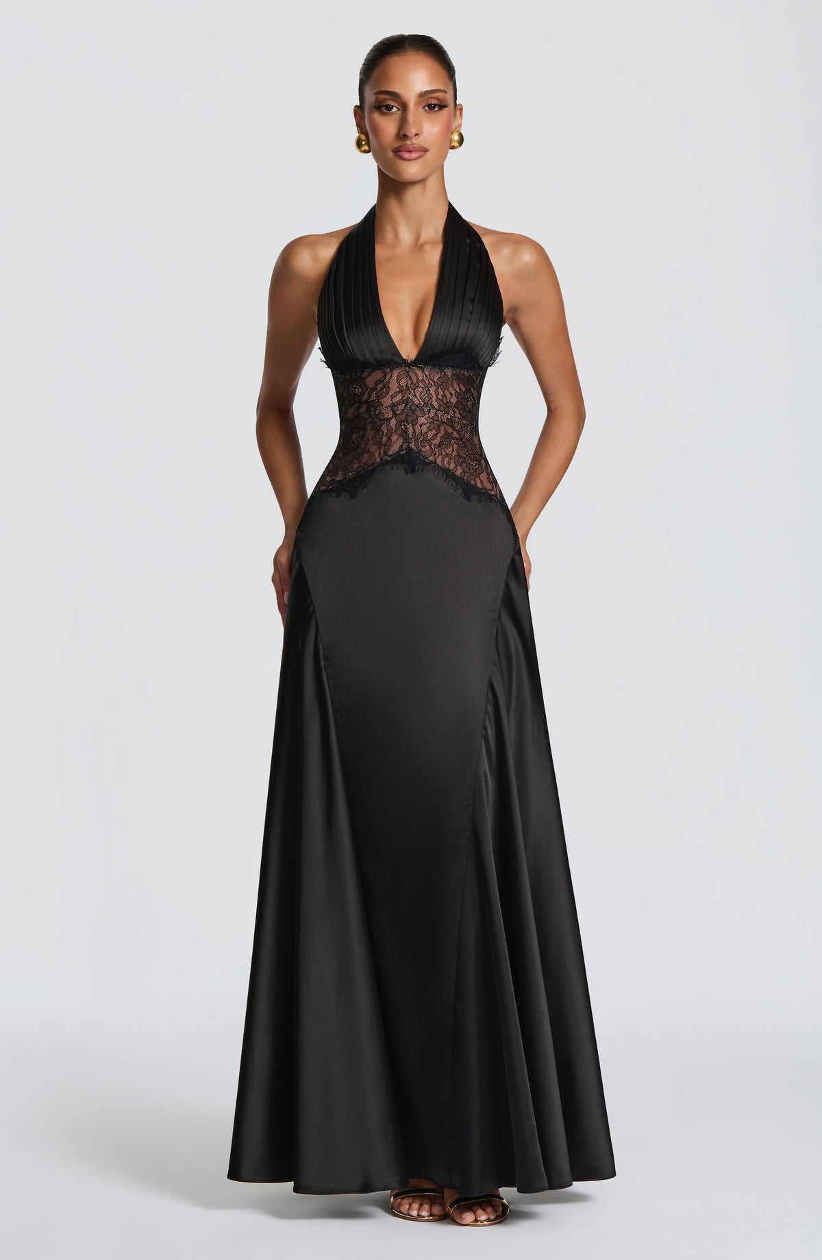 Virella Maxi Elbise - Siyah