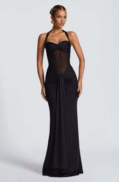 Vixen Maxi Elbise - Siyah
