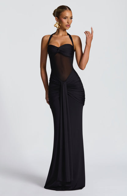 Vixen Maxi Elbise - Siyah