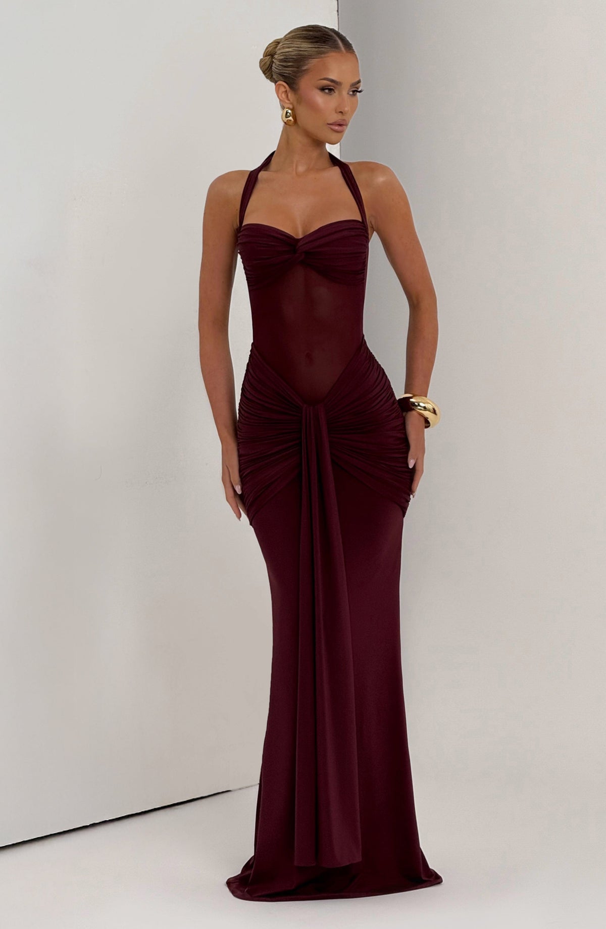Vixen Maxi Elbise - Vişne Çürüğü