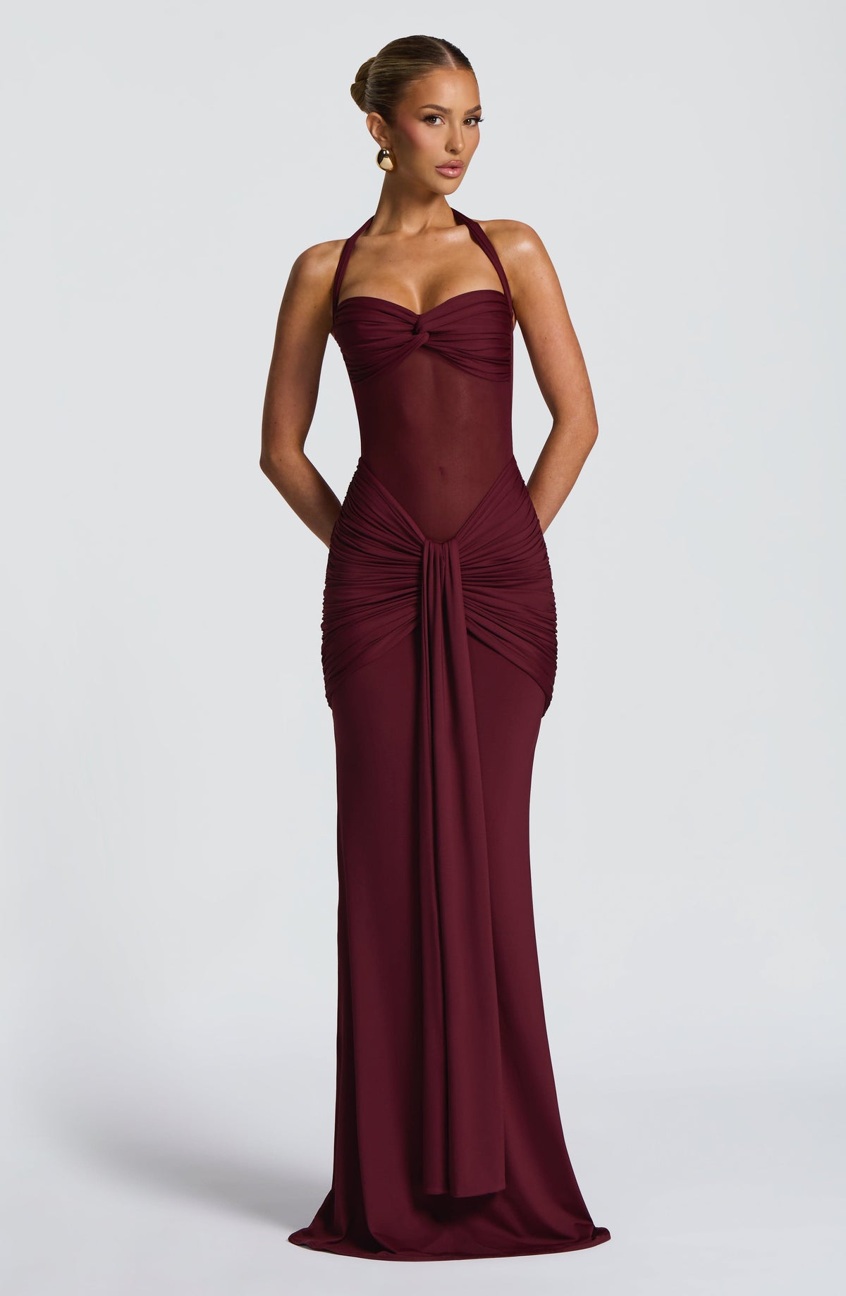 Vixen Maxi Elbise - Vişne Çürüğü
