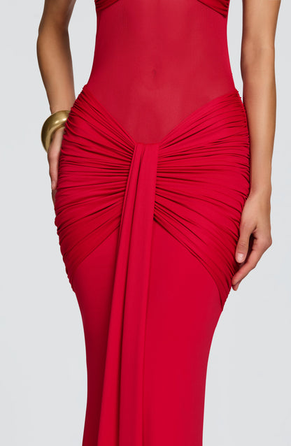 Vixen Maxi Elbise - Kırmızı