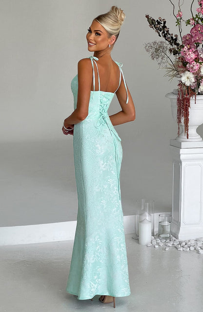 Whitney Maxi Elbise - Mint Yeşili