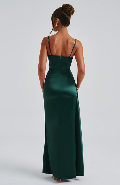 Winona Maxi Elbise - Zümrüt Yeşili