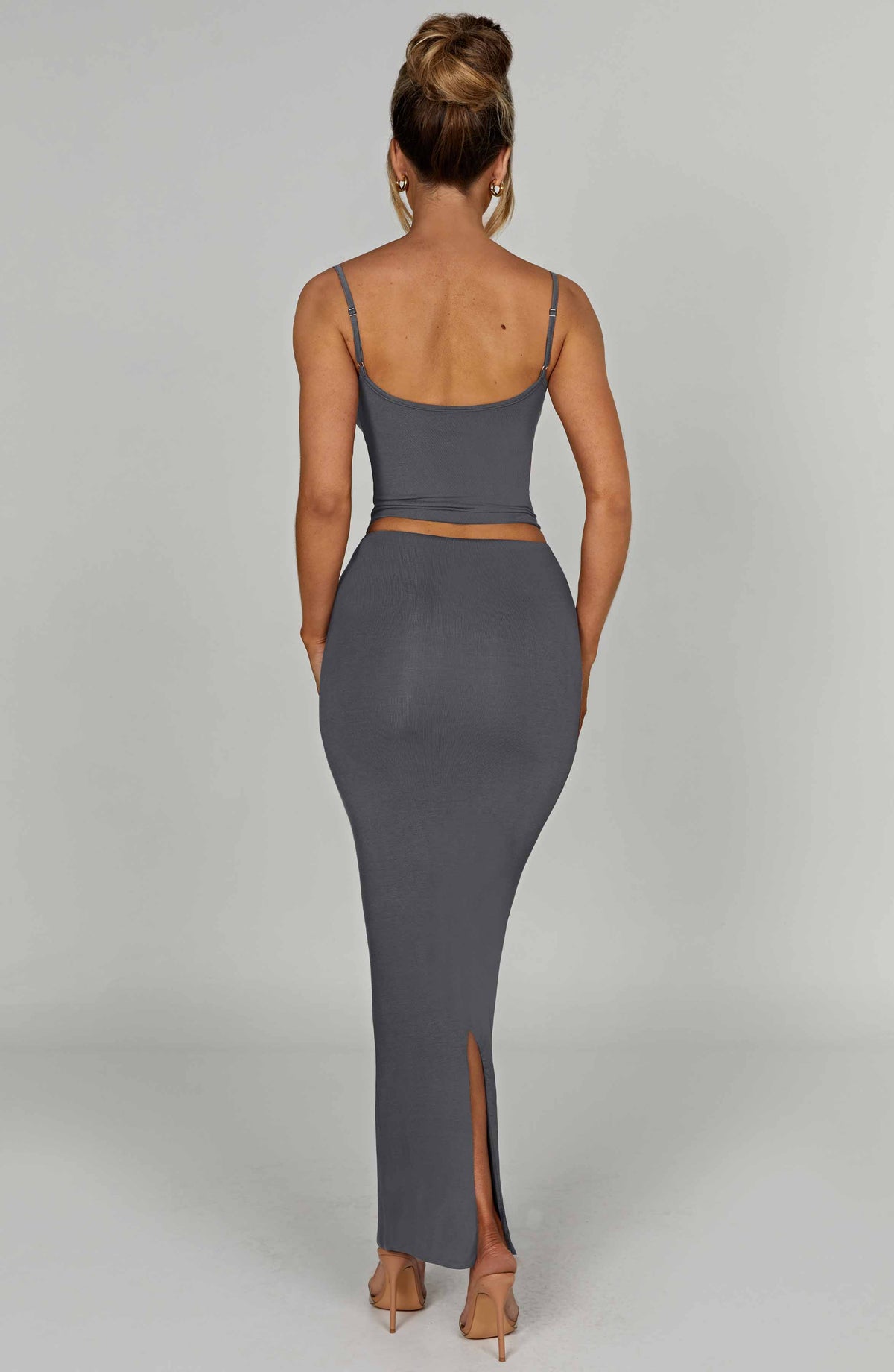 Yazmin Maxi Etek - Antrasit