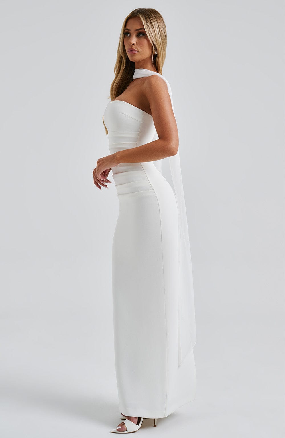 Yulia Maxi Elbise - Fildişi