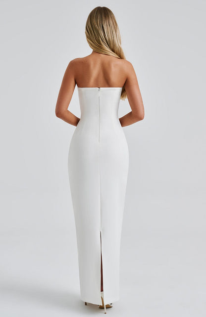 Yulia Maxi Elbise - Fildişi