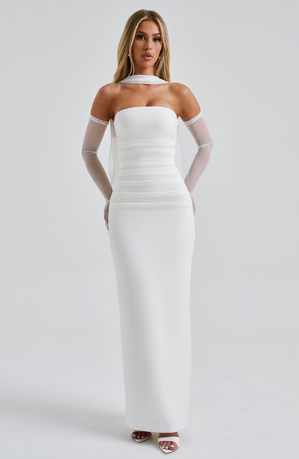 Yulia Maxi Elbise - Fildişi
