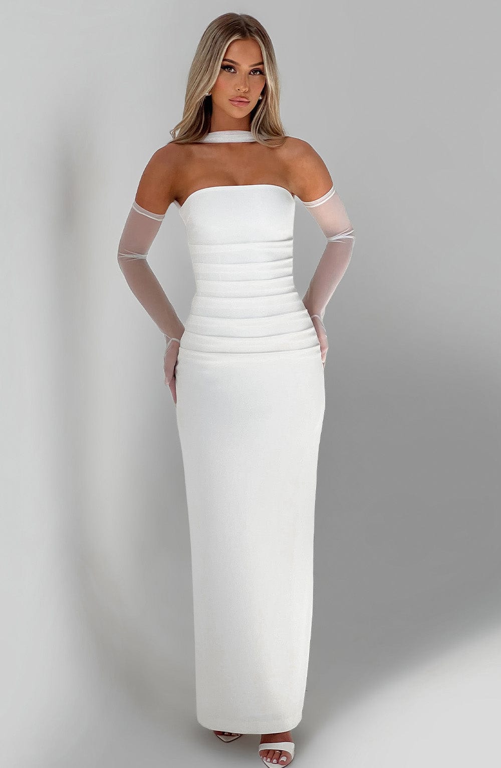 Yulia Maxi Elbise - Fildişi