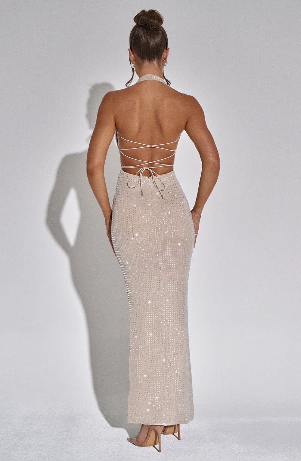 Zayde Maxi Elbise - Nude